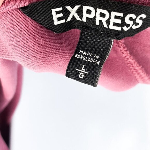 Express Lace Up Choker Sleeveless Skater Backless Mini Dress Mauve Large - Picture 7 of 8